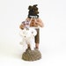 Vintage Inspired Spun Cotton Big Dog Little Dog Figure