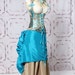 Waist 29 to 31 Lavish Turquoise Damask Vixen Corset