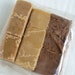 FUDGE Sample Vanilla Chocolate Peanut Butter