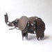 Brutal Modernist Torch Cut Elephant Sculpture