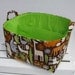 READY TO SHIP - 2D Zoo in Chocolate - Diaper Caddy - Storage Container Organizer Bin Basket - 1 Separator - 2 Compartments -