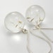 Dandelion Seeds Resin Earrings, Floral Silver Earrings