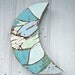 Blue Moon Reclaimed Wood Mosaic Art