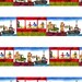 NEW Eric Carle, 10 Little Rubber Ducks, Ship Stripe Multi Fabric - By the Yard