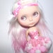 Bubblegum strapless dress for Blythe and Pullip - made to order