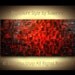 Original Large Abstract Fine Art on Canvas Textured Red Modern Palette Knife Painting Ready to Hang 48x24 by Susanna