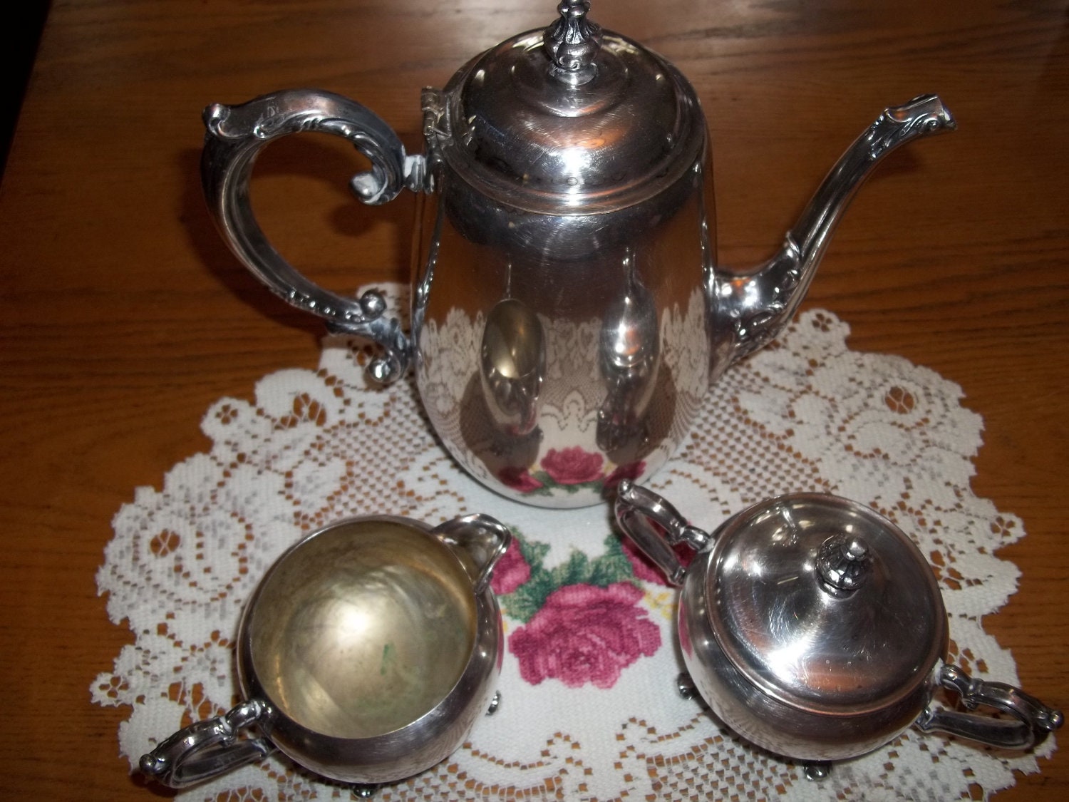 Silver Plated Wm Rogers Tea Set