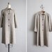 vintage gray tweed wool walking coat
