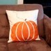 Fall Large Pumpkin Patch Pillow Cover, halloween, Orange, holiday decor