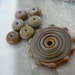 The Natural Beach Collection... Focal Disc Spacers Handmade Lampwork Glass Beads