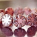 Rose Pink Opal Czech Glass Chunky Bead 18mm Picasso Coin : 4 pc