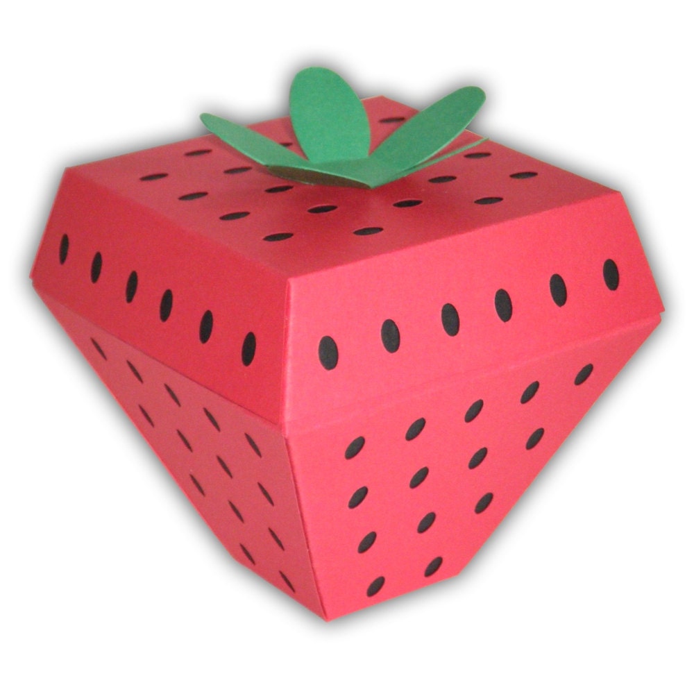 5 Small Strawberry Gift Boxes