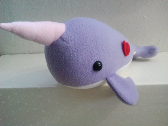 narwhal plush pillow