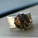 Sterling Smokey Quartz Cocktail Ring - US Size 6.5