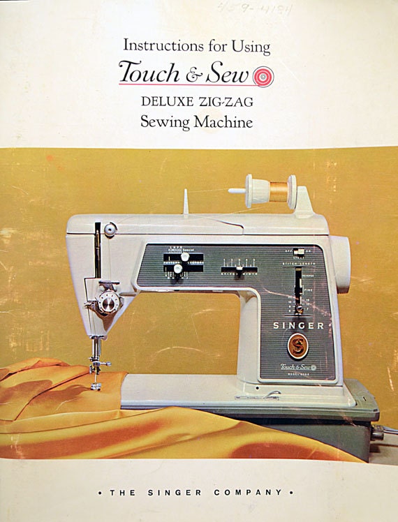 Singer Touch Sew Deluxe Zig Zag Sewing Machine Manual