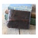 Leather Journal / Sketchbook / Guestbook . Rustic, Small & Chunky . hand embossed . handmade handbound . dark brown (320 pgs)