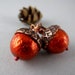 Pumpkin Autumn Acorn Earrings with Free Shipping -Fall Accessories