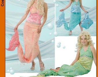 Diy Sewing Patern -Simplicity 4043 Mermaid Costume-Misses and Child