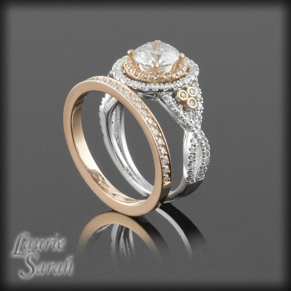 1 carat diamond wedding set