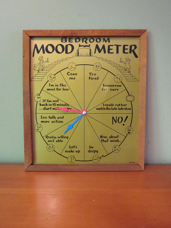 Vintage Kitschy Bedroom Mood Meter