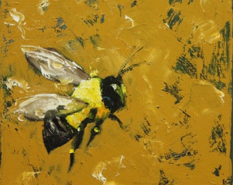 Print Bee 223 20x20 inch Print from oil painting by Roz