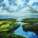 Landscape painting 186 24x24 inch original oil painting by Roz