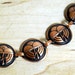 Vintage Bracelet Copper Art Deco Stamped Thunderstorm Rain Lightening Cloud Jewelry