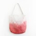 amaranth pink dyed canvas tote