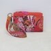 Cell Phone Wallet, iPhone Wallet, Smart Phone Wallet, Droid Wallet, Wristlet, Case - Red Orange Filigree Print