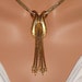 Signed ART Necklace, Signed VTG Necklace, Gold Tone 70s Jewelry, Ladies Necklace