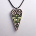 Daisy Mosaic Heart Pendant Free US Shipping