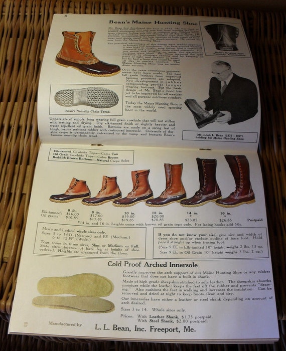 Vintage 1968 L.L.Bean Fall Catalog