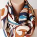 Infinity Scarf Loop Scarf Circle Scarf Cowl Scarf Soft handmade from big circle design linen