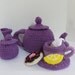 Tea Set Crochet Pattern - finished items made from pattern may be sold