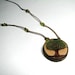 Tree Peridot Bead Hemp Rustic Twig Wooden Necklace by Tanja Sova