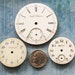 Pocket Watch PORCELAIN DIAL Face Plate Antique Findings for Diy Pendant Jewelry Altered Art Steampunk
