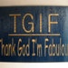 TFIF Fabulous painted wooden sign