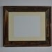 Recycled barn wood picture frame 11x14 off white 8x10 mat beautiful patina