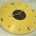 ATMOSPHERE When Life Gives You Lemons - Recycled Record Clock - Yellow Vinyl