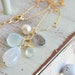 Rainbow Moonstone Chalcedony Labradorite & Green Amethyst Cluster Gold Necklace
