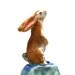 rabbit box - On the hilltop I watched the clouds go by - porcelain sculpture