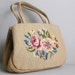 Vintage Handbag / 1950s Handbag / Tapestry Bag