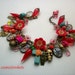 Day of the Dead Crosses and Skulls Picture Charm Bracelet