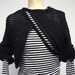 SALE Looseweave Black cotton cardi