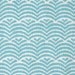 Waves in Bakelite Blue in 100% Organic quilters weight cotton.