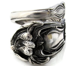 My Little Sweet Pea Spoon Ring Size 6 - 10 Sterling Silver