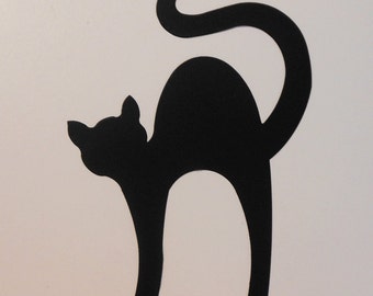 Black cat die cuts, black cat diecut, black cat cutout, DIY black cat ...