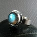 Labradorite Ring - Sterling Silver - Size 7 - Blue Labradorite Ring - Blue Cabochon Ring - Statement Ring