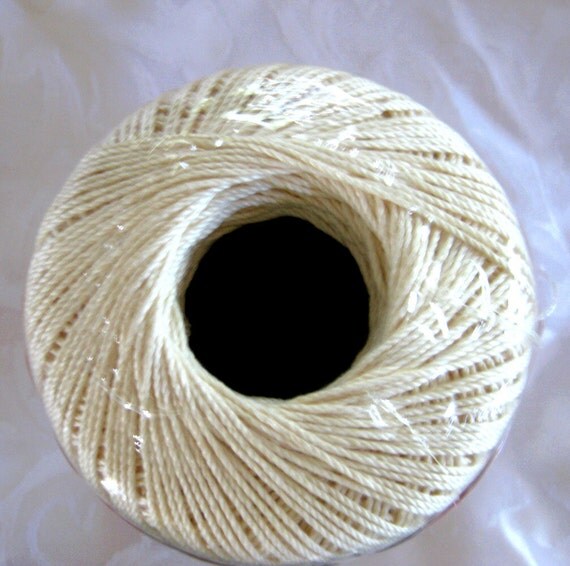 BRIDAL WHITE crochet Thread Aunt Lydias Fashion by crochetgal