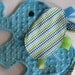 Eli Elephant Sensory Lovey Blanket